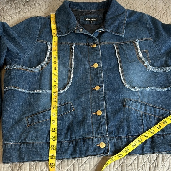 Dollhouse Removable Fur Denim Jacket Sz 2X - Picture 14 of 16